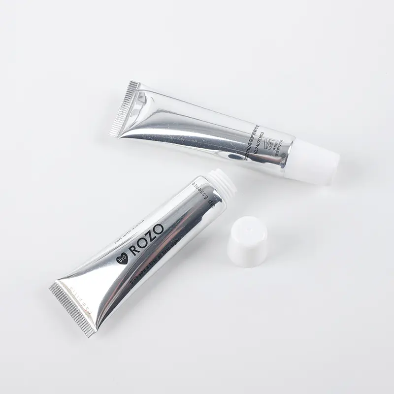 Customizable Pattern Cosmetic Tube Packaging Silver Plastic Squeeze Cosmetic Tube(5).JPG