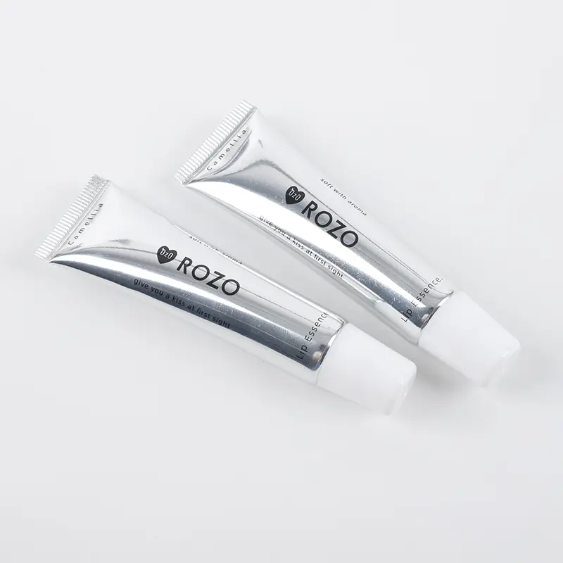 Customizable Pattern Cosmetic Tube Packaging Silver Plastic Squeeze Cosmetic Tube (3).JPG